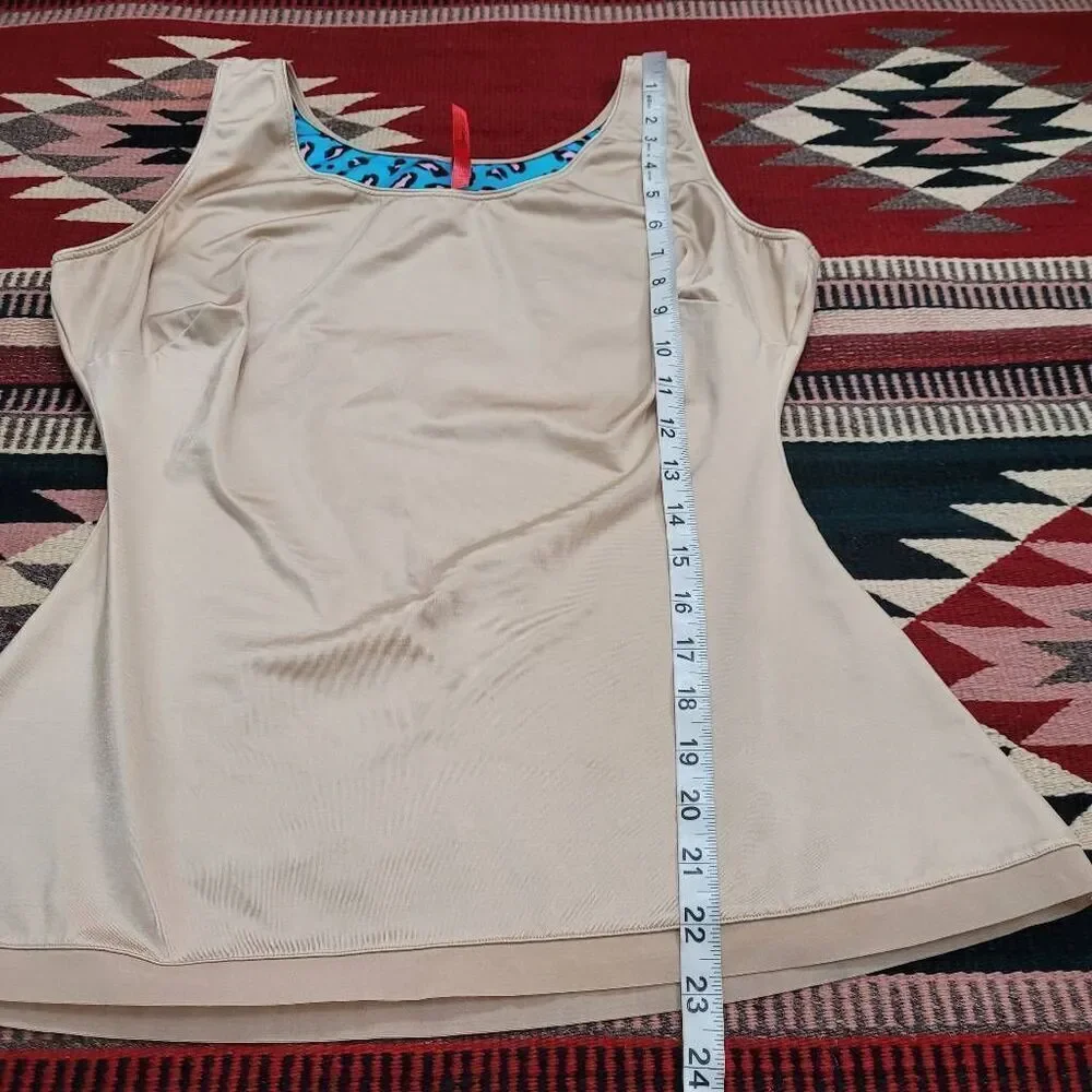 Spanx Simplicity Tank‎ Top Sz 1X Nude Cream Sleeveless Sculpting Shapewear